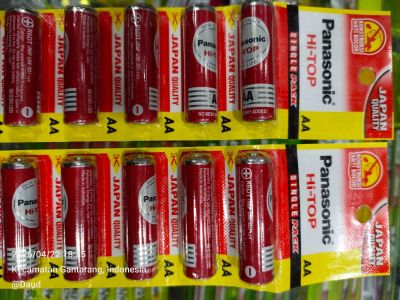 Batrey panasonic merah AA hi-top