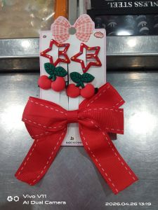Jepit pita merah set