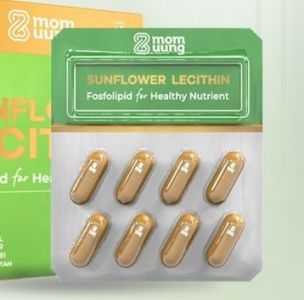 Blister Lecithin Mom Uung 1 strip 8 kapsul