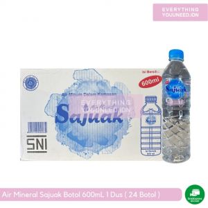 Air mineral sajuak 600ml/dus