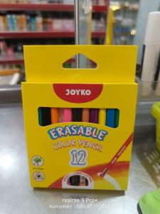 Joyko pensil warna erasable k