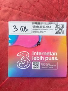 Kartu tree aktif 3gb 