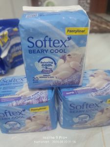 Softex pantyliner bear cool 20