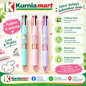 Pulpen 4 warna yoeker sanrio