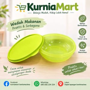 Kotak bekal bulat tanpa sekat