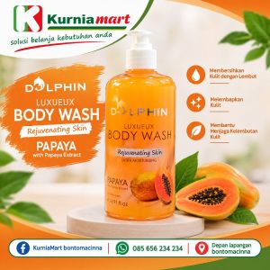 Dolphin body wash papaya 500ml