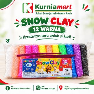 Snow clay isi 12 warna