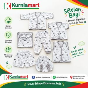 Set baju bayi baru lahir 8pcs