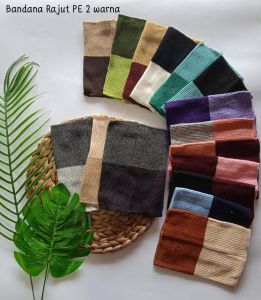 Bandana rajut PE 2 warna