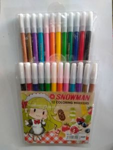 Spidol warna snowman