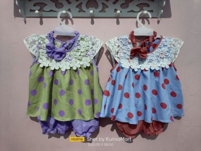 SET DRESS BABY POLKA KENSI 