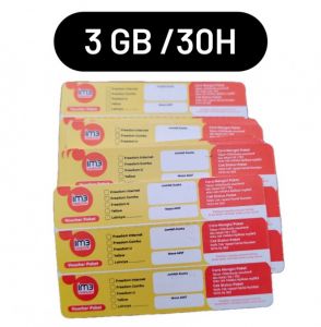 V Indosat 3 gb (isi 5 gb) / 30 hr