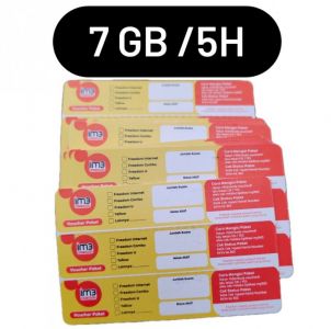V Indosat 7 gb (isi 13gb) / 7 hr