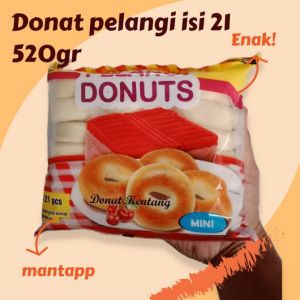 Donat pelangi isi 21