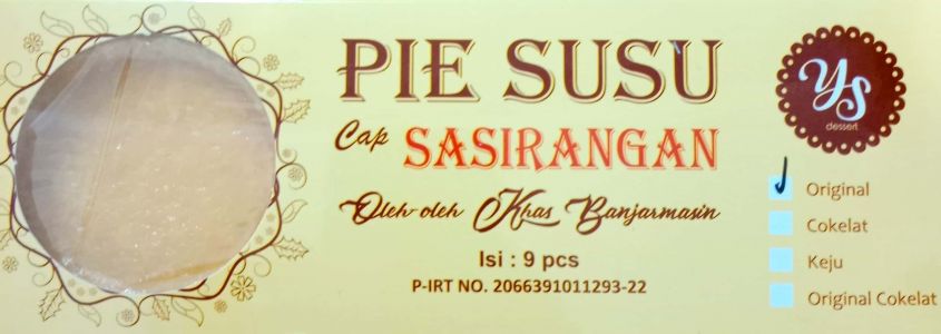 PIE SUSU CAP SASIRANGAN