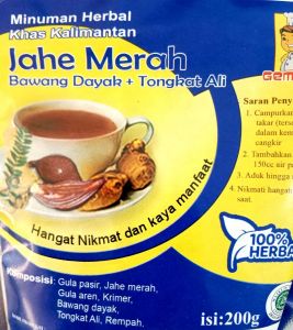JAHE MERAH GEMBOL PLASTIK DUDUK