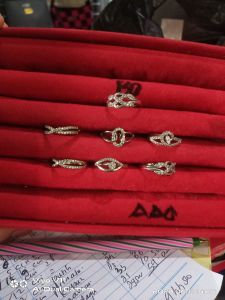 CINCIN PUTIH MOTIF