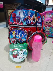 TAS RANSEL + TEMPAT MAKAN +BOTOL