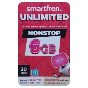 V Smartfren 6 gb / (isi 22gb) 30 hr
