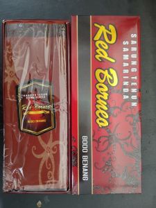 SARUNG TENUN SAMARINDA RED BORNEO
