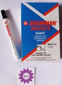Snowman Black Permanent