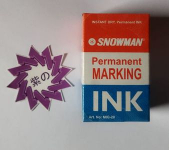 Snowman Tinta Black Permanent