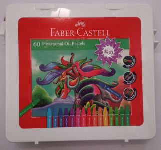 FC Hexagonal Oil Pastels 60pcs Plastic Bag