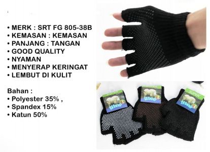 Sarung tangan motor super gloves bintik open finger