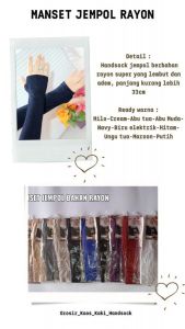 Handsock jempol rayon TAZLIA