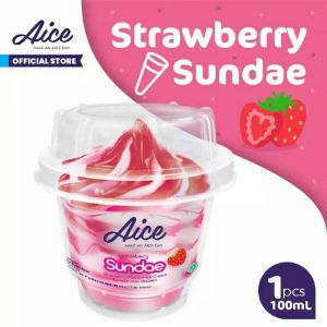 AICE SUNDAE STRAWBERRY CUP