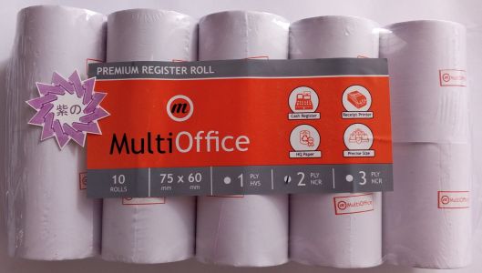 Multioffice Register Roll 2ply 75X60
