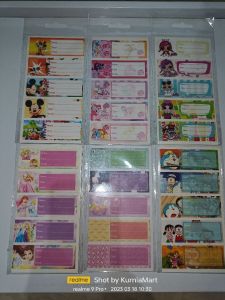 LABEL BUKU KARAKTER