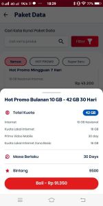 Data IM3 42gb+8gb zona 2