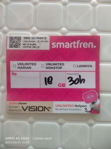 Kartu data smart 18gb 30h