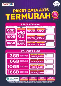 Injeck axis 10gb lokal 30hari