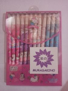 Fancy Black Gel Erasable Pen 0.5