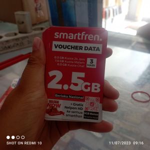 Smartfren 2,5GB 3 hari