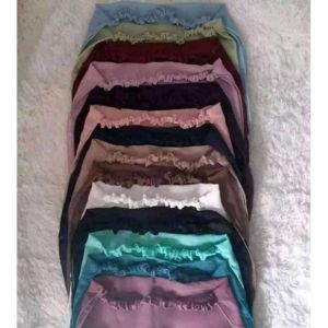 Cadar karet 2 layer ceruty warna warni