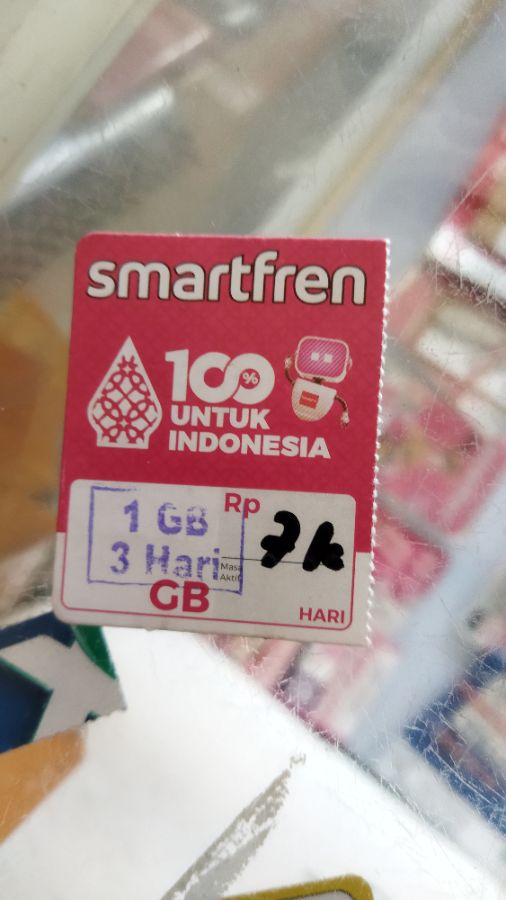 V smartf 1gb/3 hari