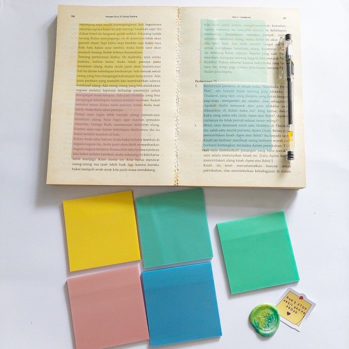 Sticky Note Transparan Warna