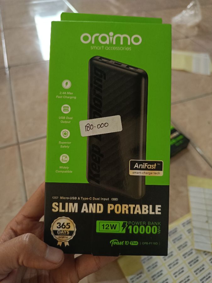 Oraimo slim n portable 12W