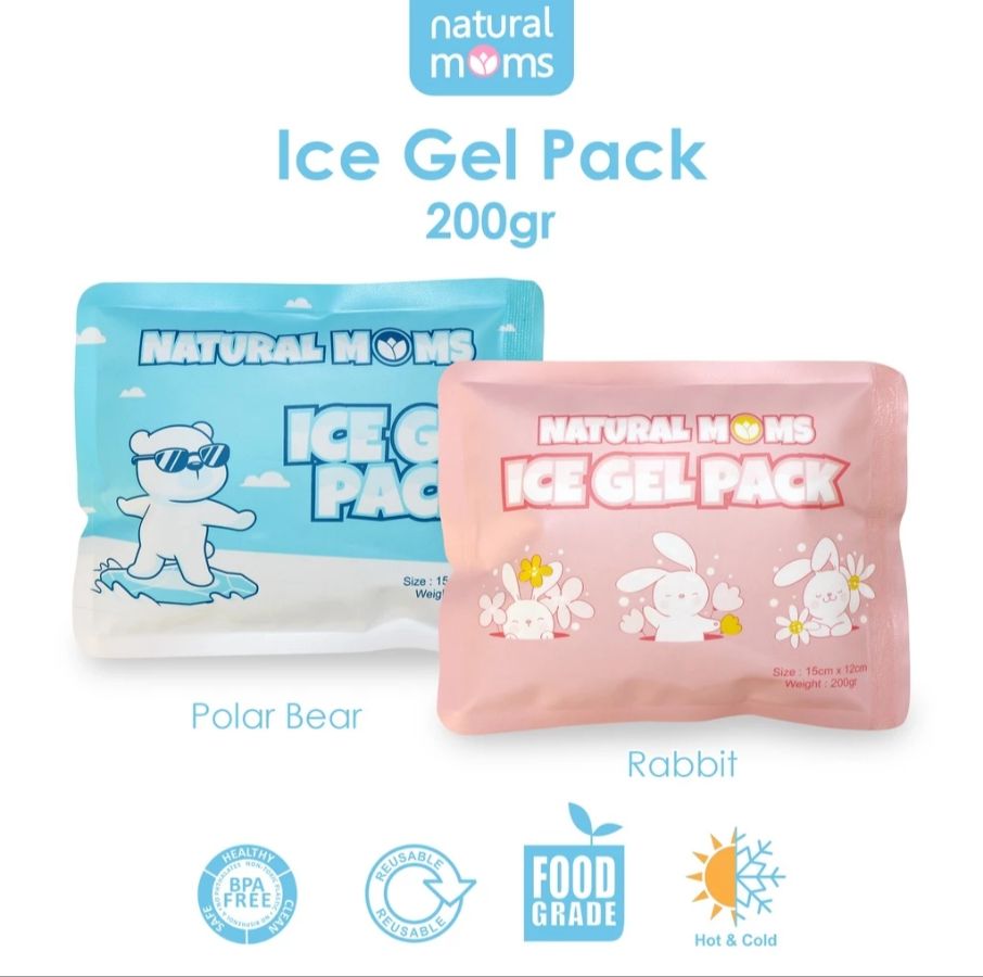Icegel Natural Moms 200ml Pink/Biru