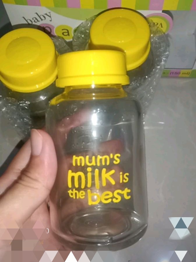 Botol kaca Babypax KUNING