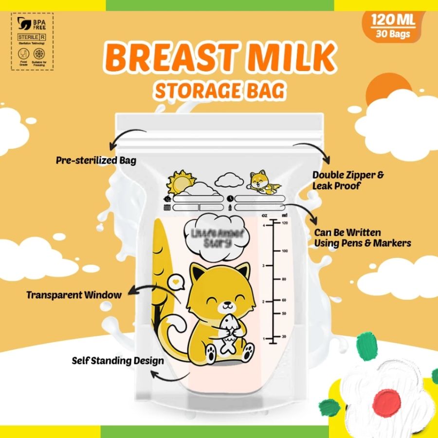 Kantong ASI Little Angel 120ml Kucing