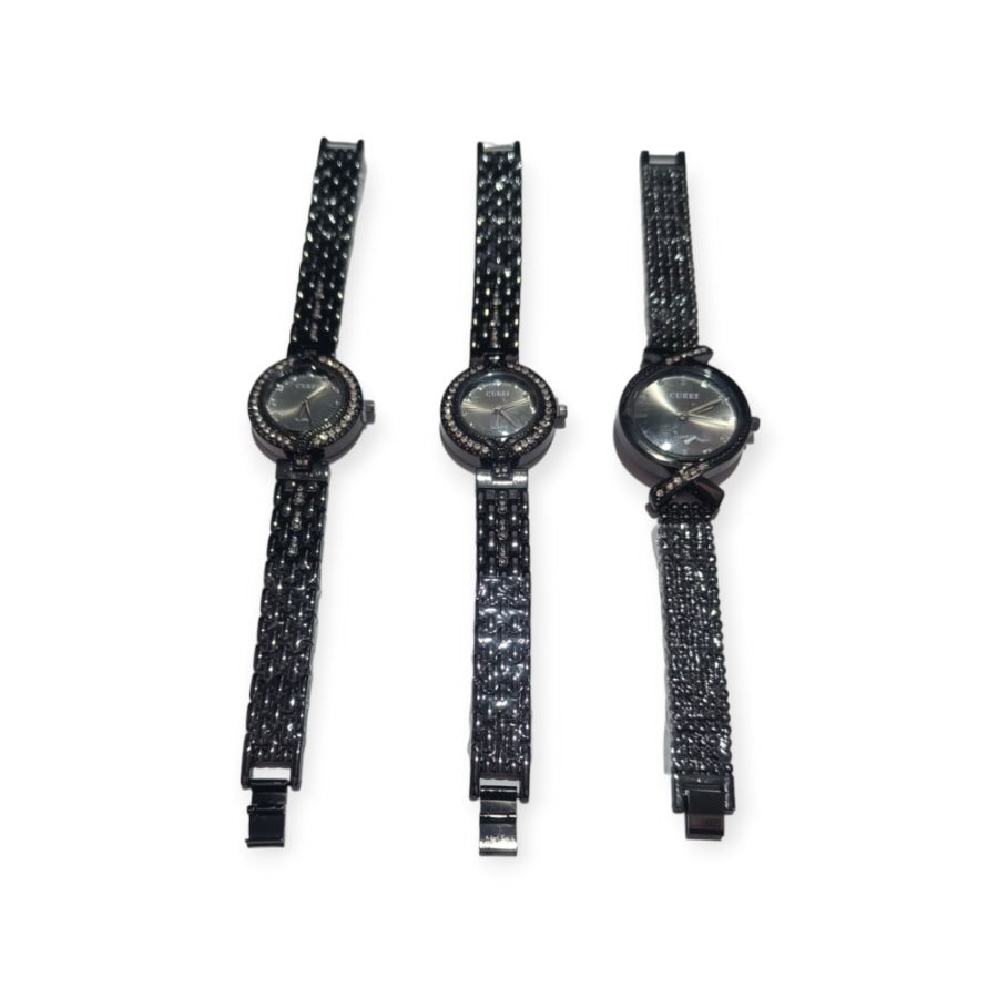 Jam Rantai hitam permata