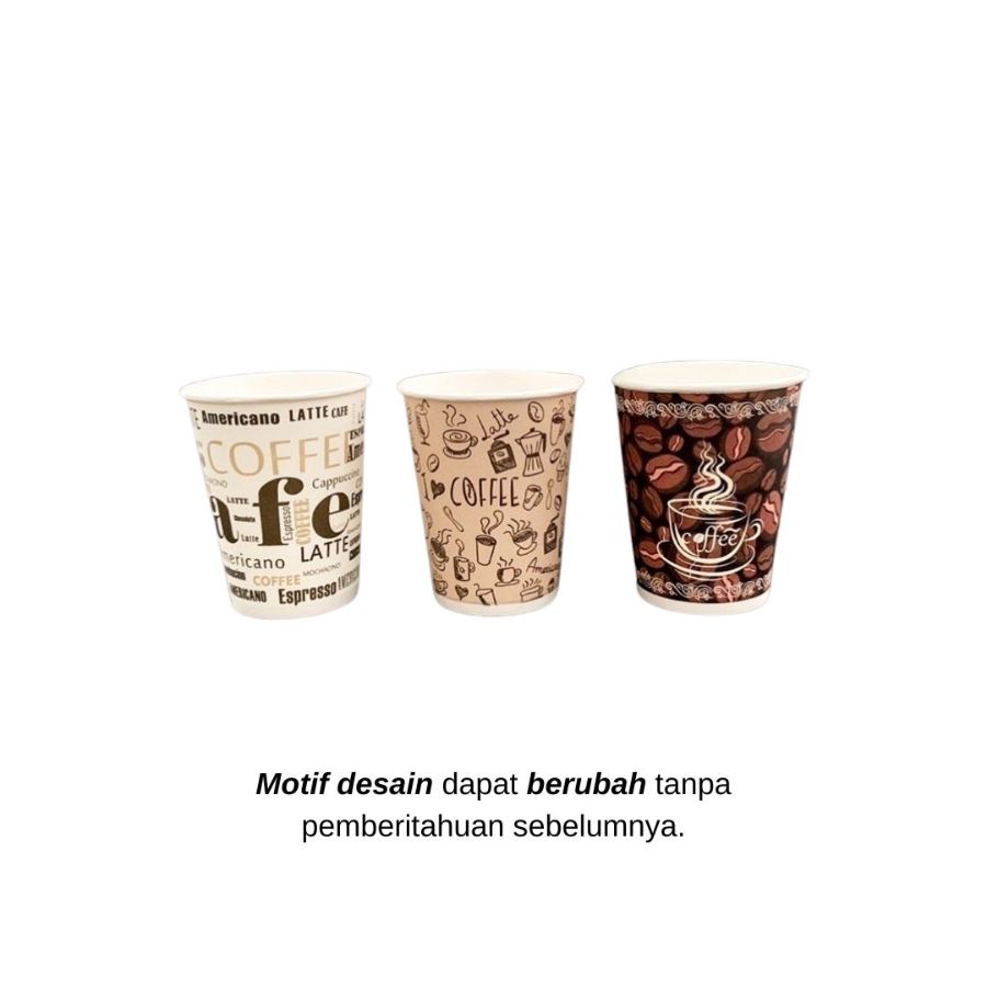Paper cup 8oz motif 