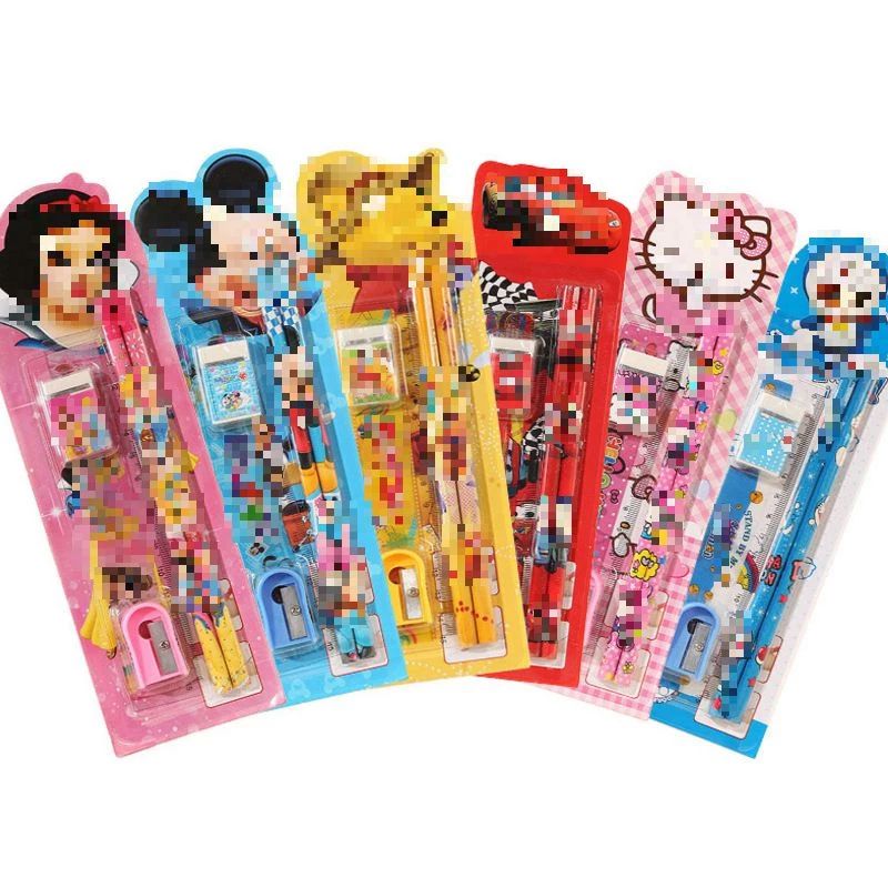 Set Pinsil Karakter 6 Pcs