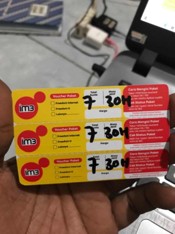V ISAT 7gb 24jam 30hari