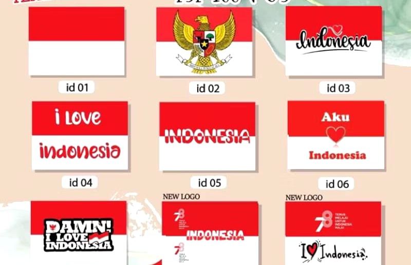 Stiker pipi merah putih 