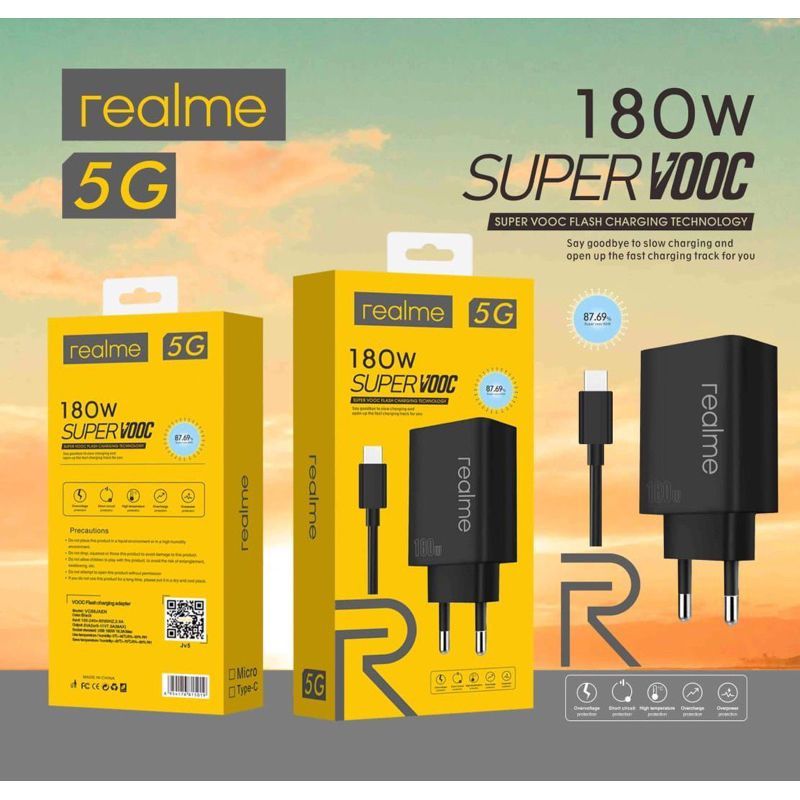REALME 180W SUPER VOOC MICRO/TYPE C